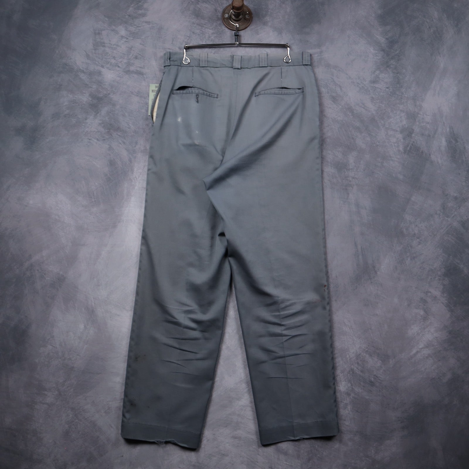 60s Slate Blue Koratron Work Trousers 5229