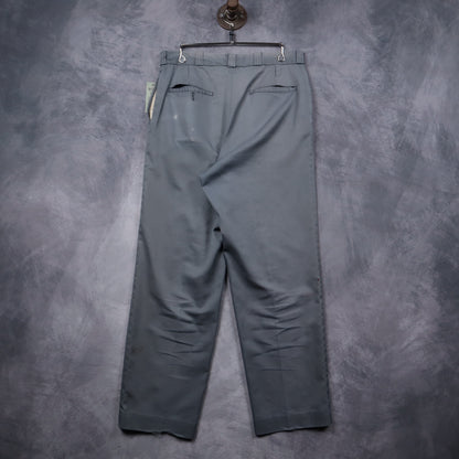 60s Slate Blue Koratron Work Trousers 5229