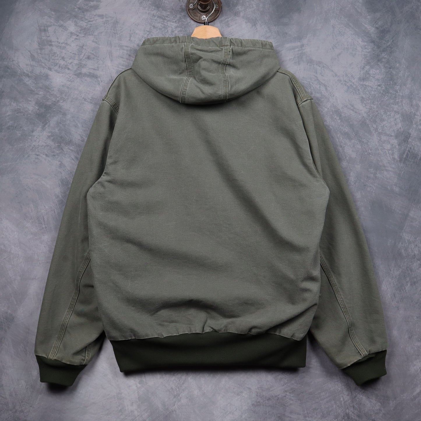 00s Green Carhartt Hooded Active Jacket 4795