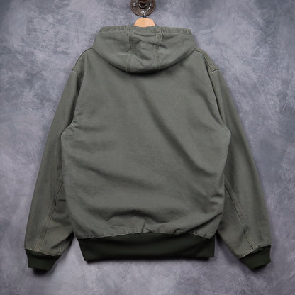 00s Green Carhartt Hooded Active Jacket 4795