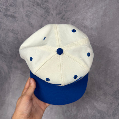 90s White Los Angeles Rams Logo Athletic Sharktooth Snapback Hat 6802