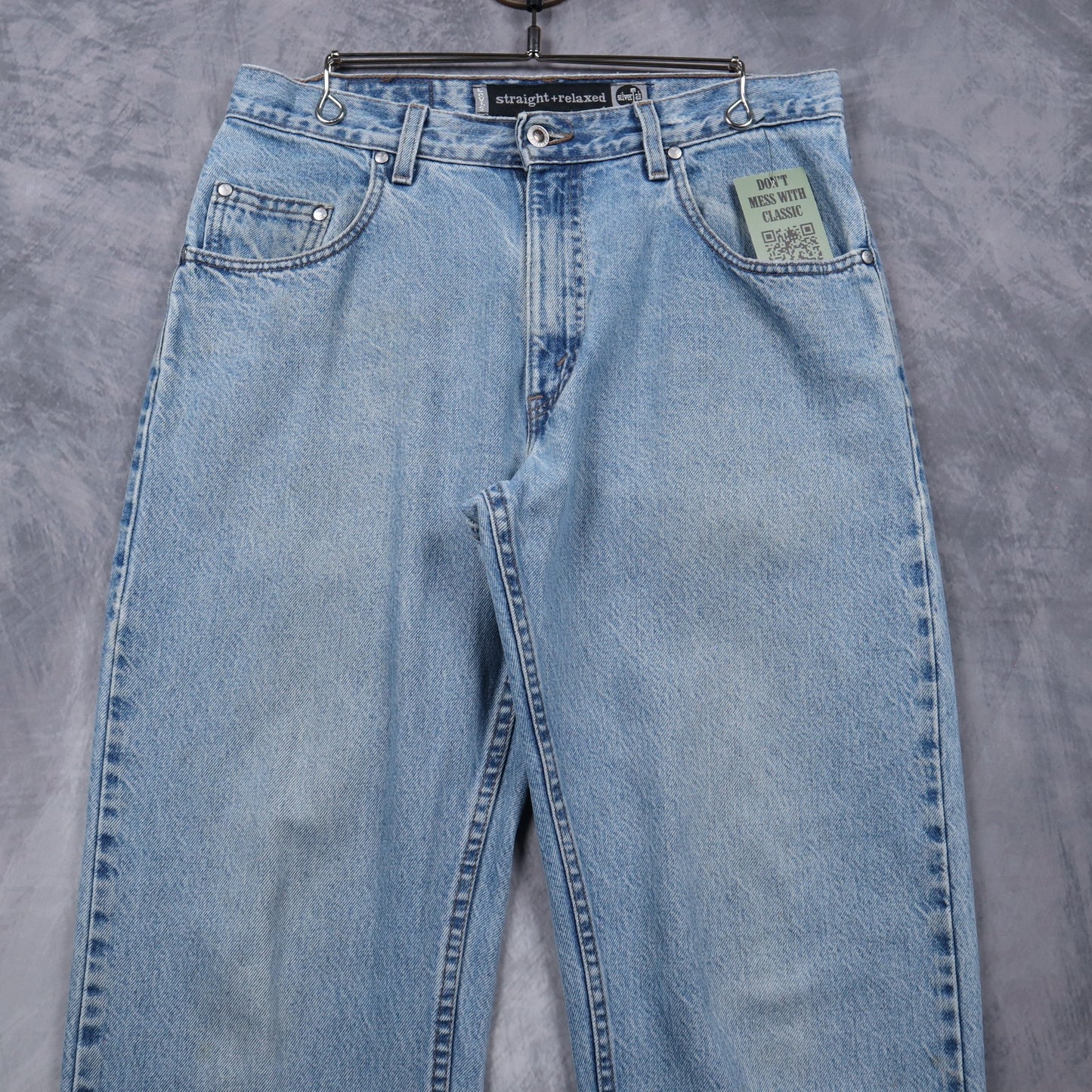 90s Light Wash Levi's Silvertab Straight + Relaxed Jeans 5055