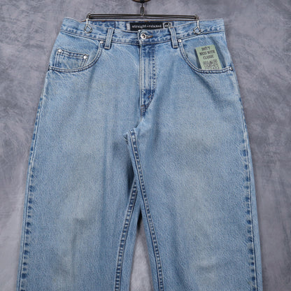 90s Light Wash Levi's Silvertab Straight + Relaxed Jeans 5055