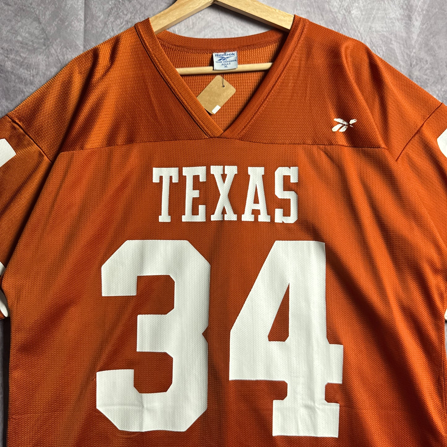 90s Orange Texas Longhorns Ricky Williams Reebok #34 Jersey 4595