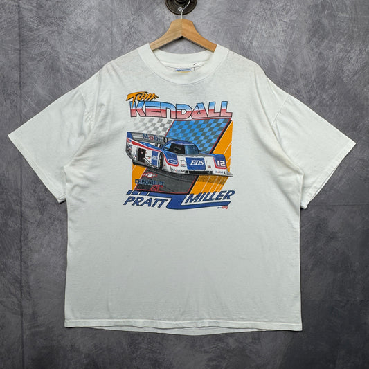 90s White Tom Kendall Chevrolet Shirt 3957