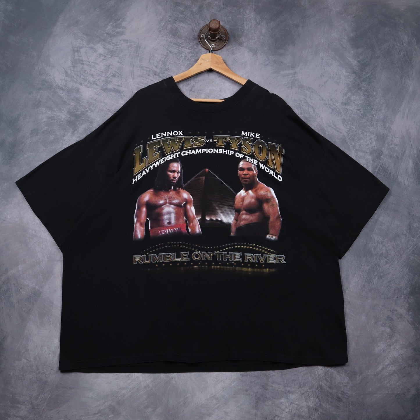 2002 Black Lewis vs Tyson Rumble On The River Shirt 4914