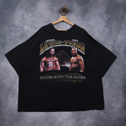 2002 Black Lewis vs Tyson Rumble On The River Shirt 4914