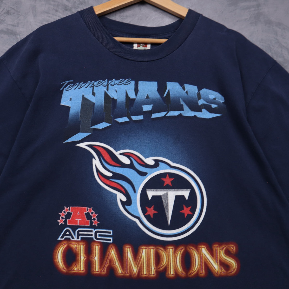 99 Navy Blue Tennessee Titans AFC Champions Shirt 6601