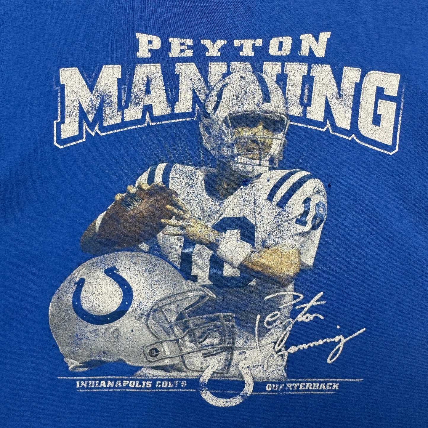 00s Blue Peyton Manning Indianapolis Colts Shirt 4248