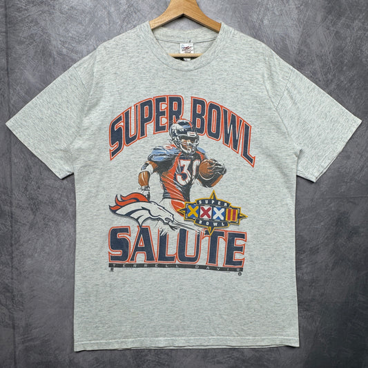 90s Grey Denver Broncos Terrell Davis Shirt 4240