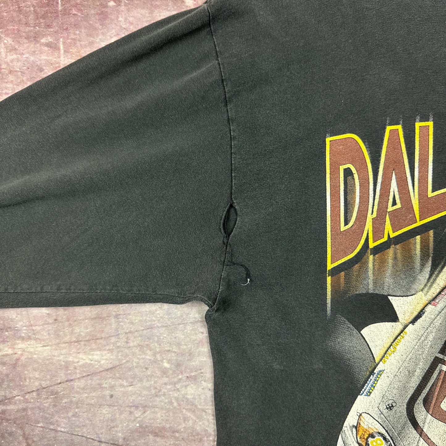 90s Black Dale Jarrett Nascar Longsleeve Shirt 3387