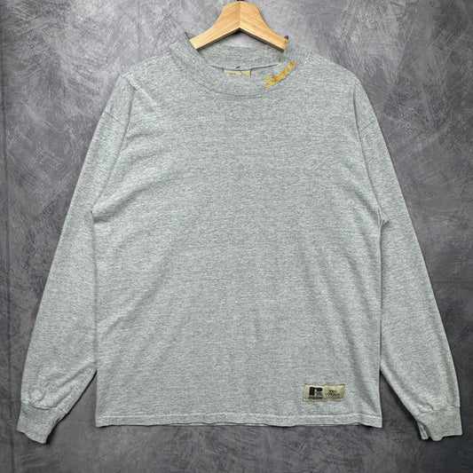 Early 00s Grey Pittsburgh Steelers Mock Neck Shirt 4193