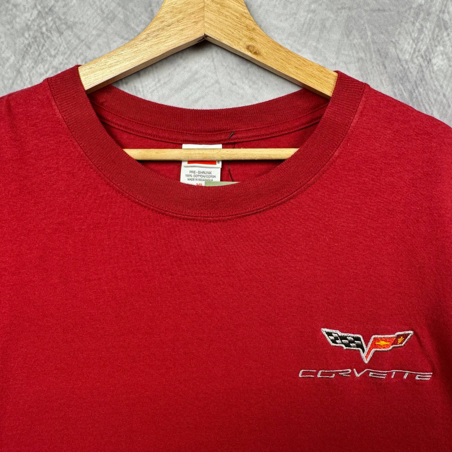 00s Red Chevrolet Corvette Shirt 3964
