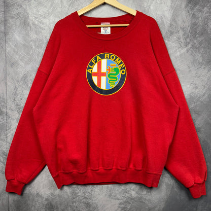 90s Red Alfa Romeo Crewneck Sweatshirt 3998