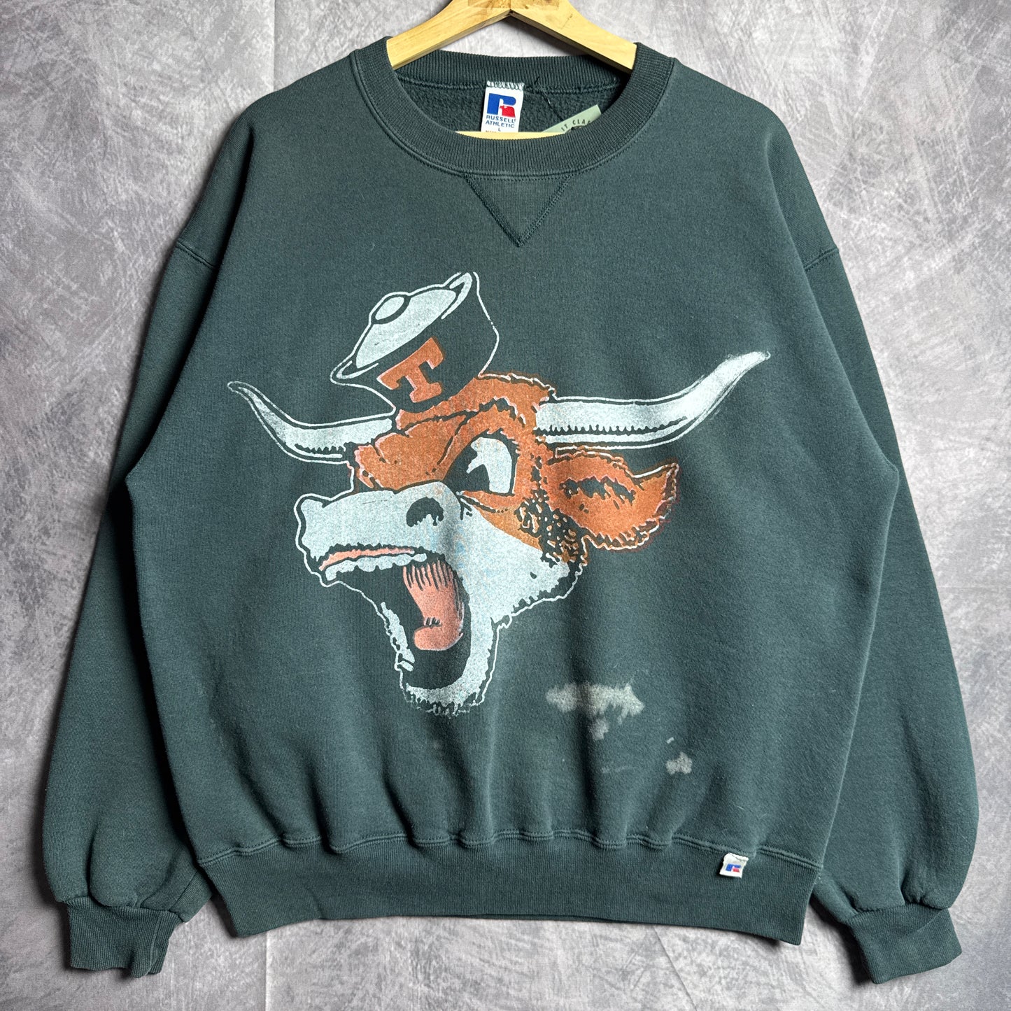 Green Don’t Mess With Classic Texas Longhorns Crewneck Sweatshirt 4405