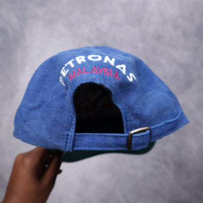 90s Blue Red Bull Sauber Petronas Malaysia F1 Hat 7346