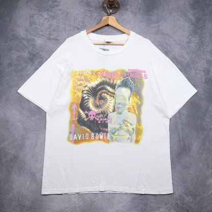 1995 White David Bowie & Nine Inch Nails Tour Shirt 5121