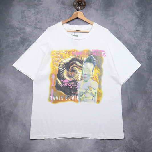 1995 White David Bowie & Nine Inch Nails Tour Shirt 5121