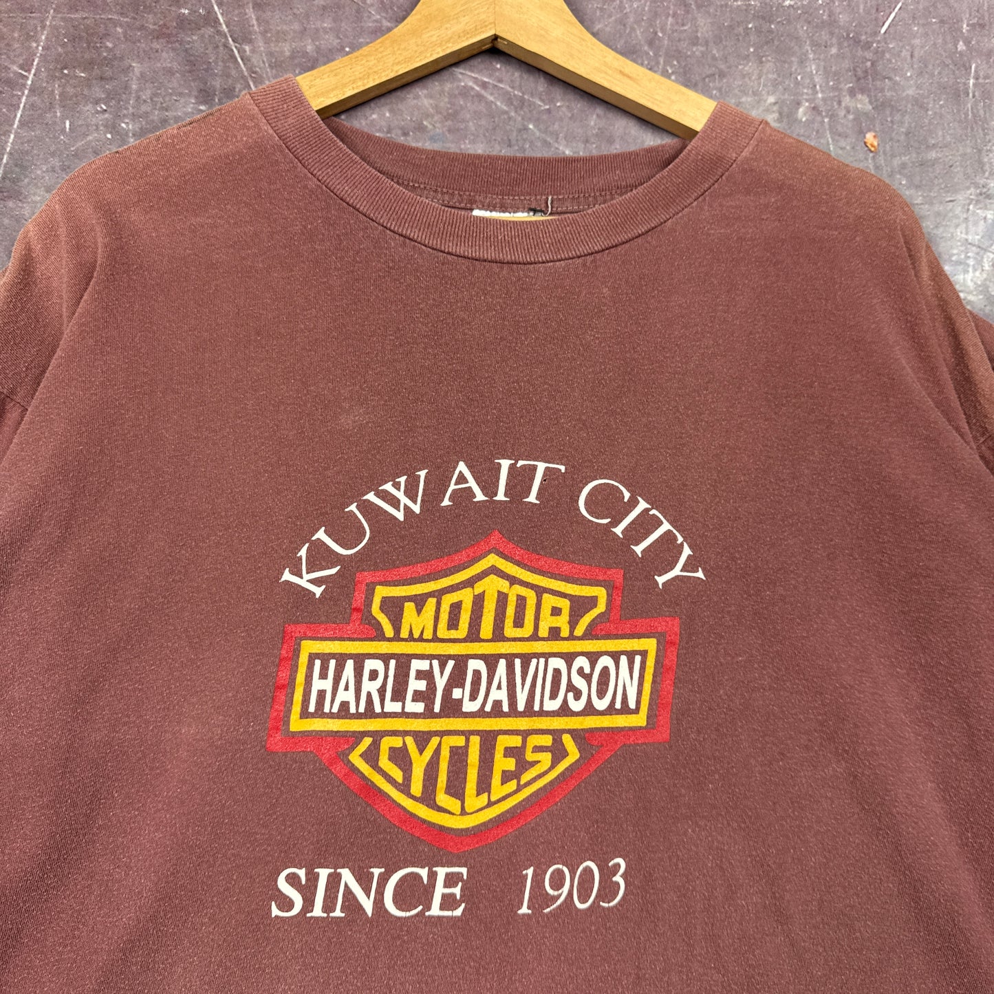 90s Brown Harley Davidson Shirt 3127
