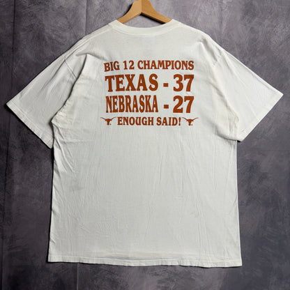 1996 White Texas Longhorns Big 12 Champions Shirt 4608