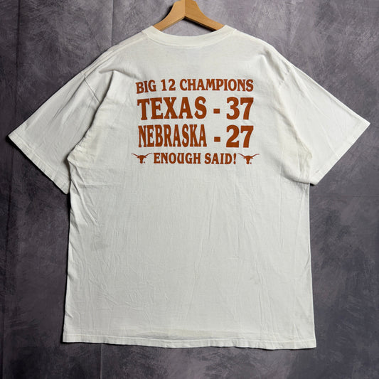 1996 White Texas Longhorns Big 12 Champions Shirt 4608