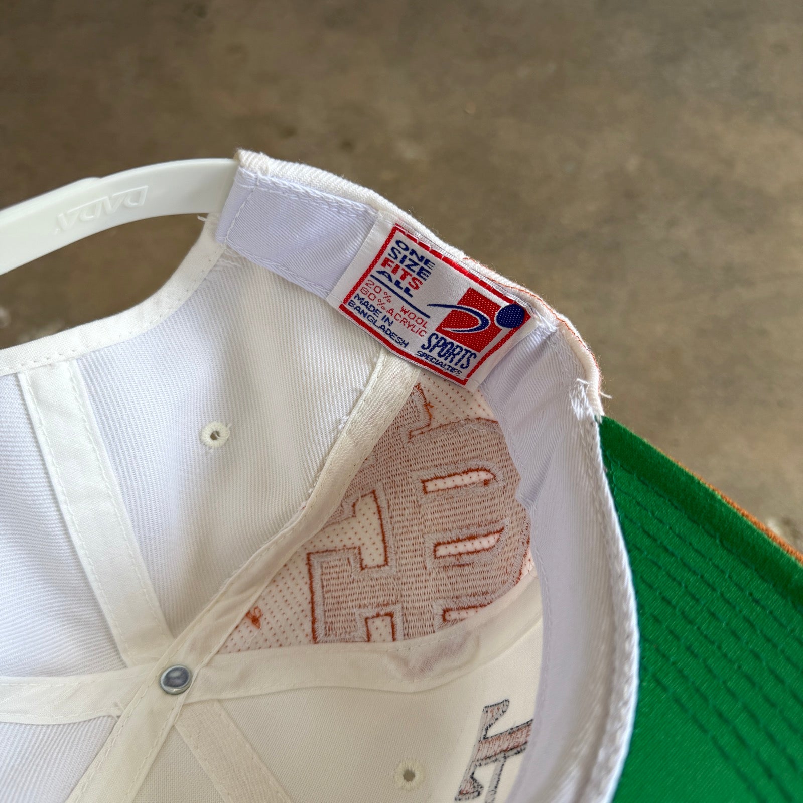 90s White Texas Longhorns Sports Specialties Snapback Hat 5774