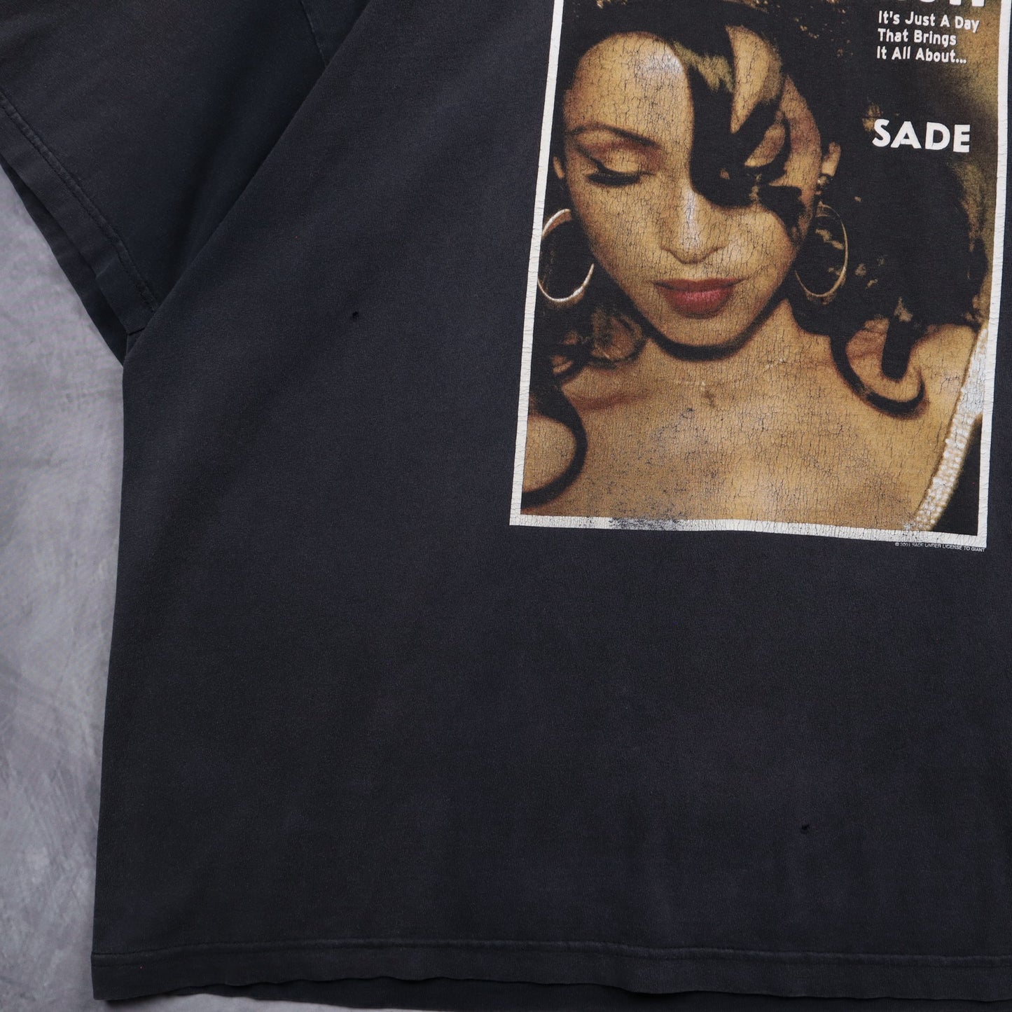 2001 Faded Black Sade King Of Sorrow Shirt 5126