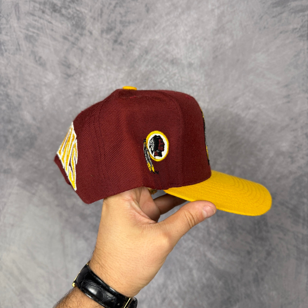 90s Red Washington Redskins Snapback Hat 6809