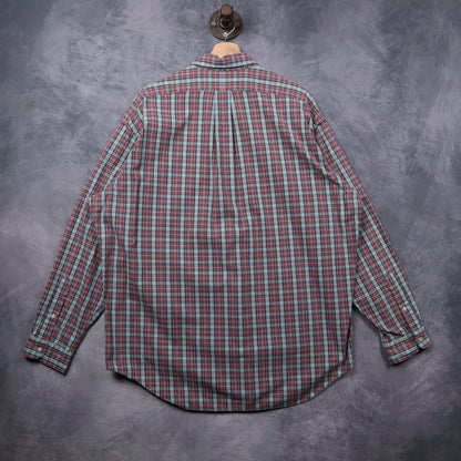 90s Red Plaid Ralph Lauren Long Sleeve Button Up Shirt 5316