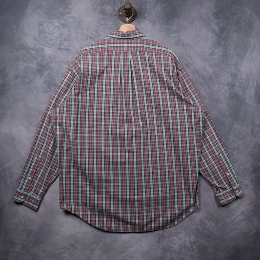 90s Red Plaid Ralph Lauren Long Sleeve Button Up Shirt 5316