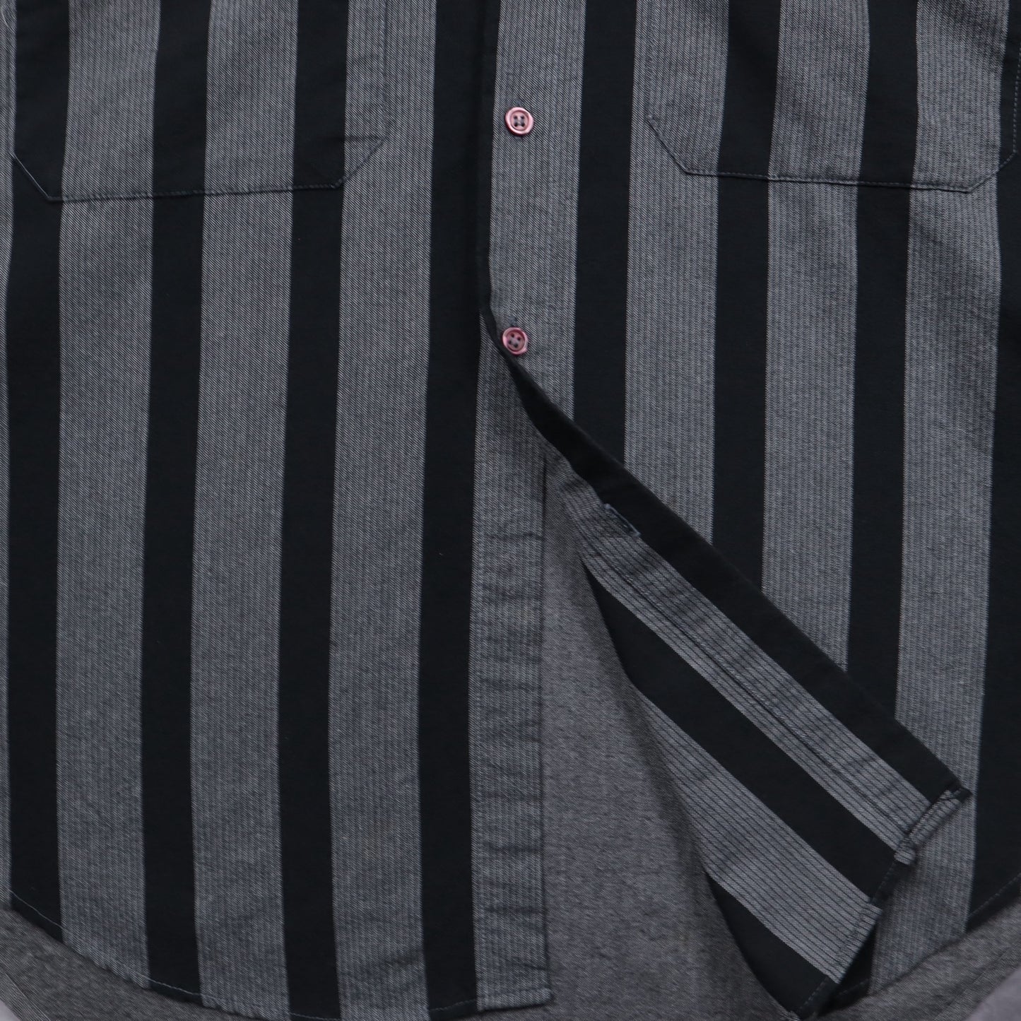 90s Grey Levi's International Collection Striped Long Sleeve Shirt 5133