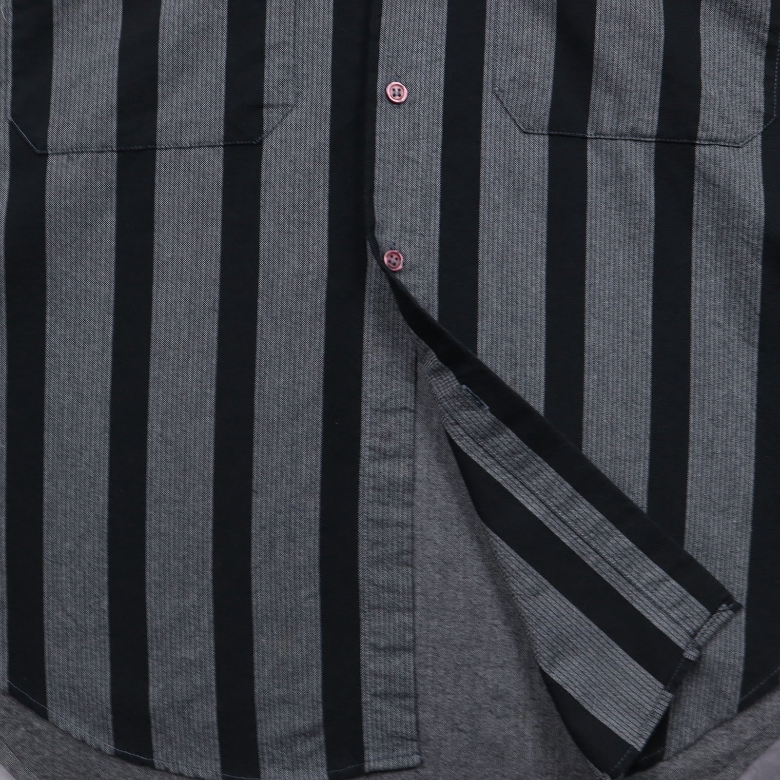 90s Grey Levi's International Collection Striped Long Sleeve Shirt 5133