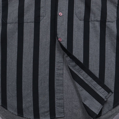 90s Grey Levi's International Collection Striped Long Sleeve Shirt 5133