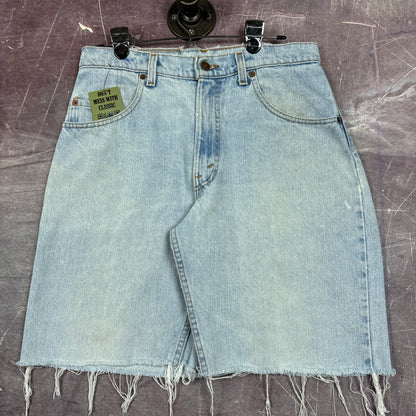 90s Light Wash Baggy Levi's Denim Shorts 32x9.5 2753