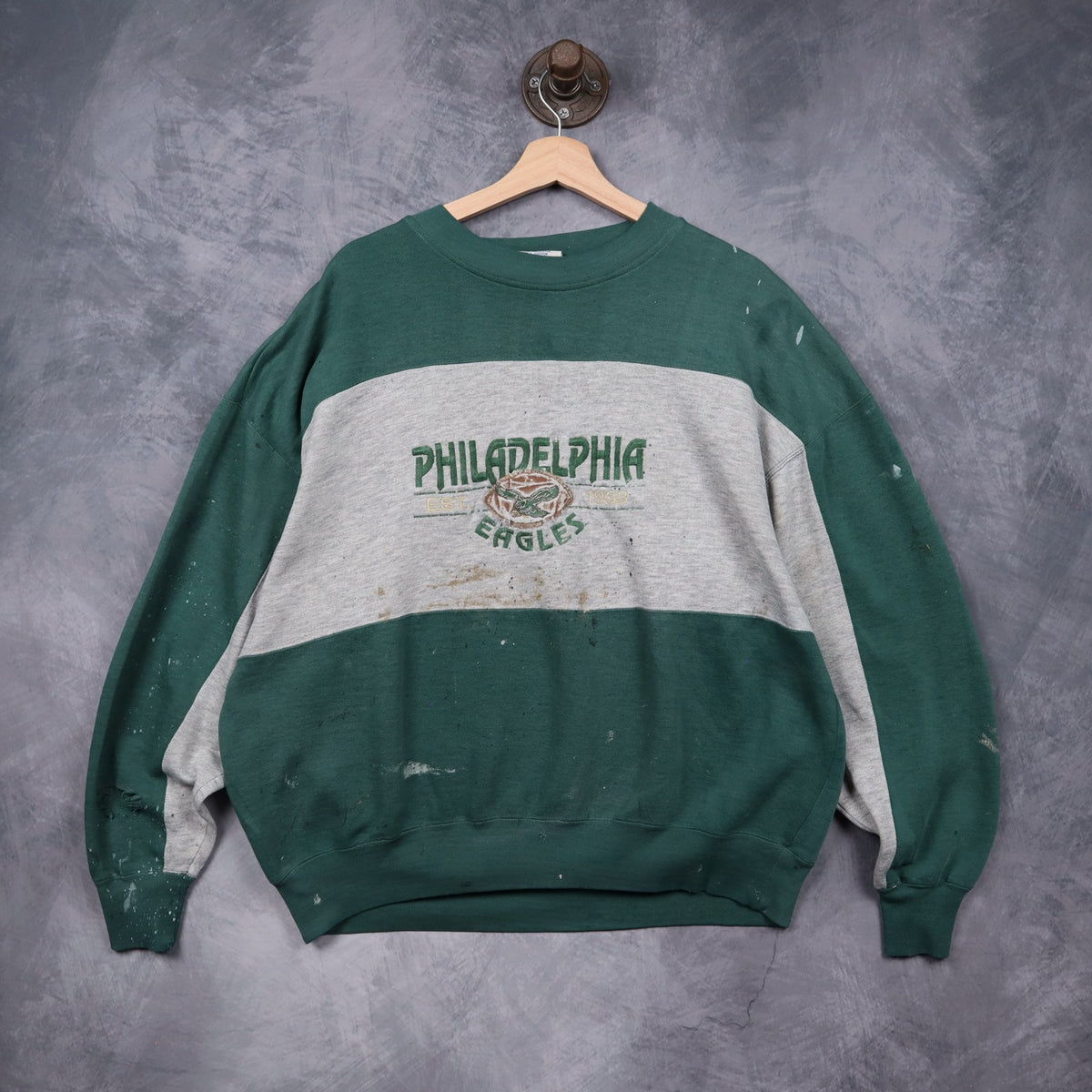 90s Green Philadelphia Eagles Crewneck Sweatshirt 6661