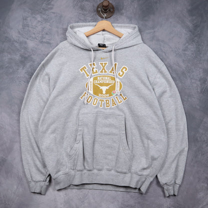 2006 Grey Nike Texas Longhorns Football Rose Bowl Hoodie 5625