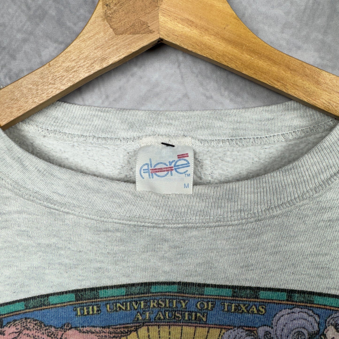90s Grey Texas Longhorns McDonald Observatory Crewneck Sweatshirt 4371