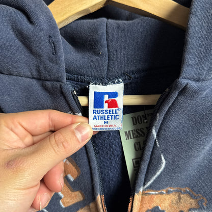 Blue Don’t Mess With Classic Texas Longhorns Zip Hoodie 4407