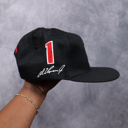 90s Black Marlboro Team Penske Racing Snapback Hat 7342