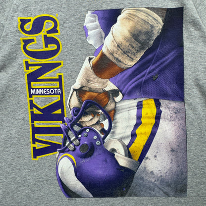 90s Grey Minnesota Vikings Shirt 4161