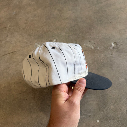 90s White Texas Longhorns Pinstripe Hat 5797