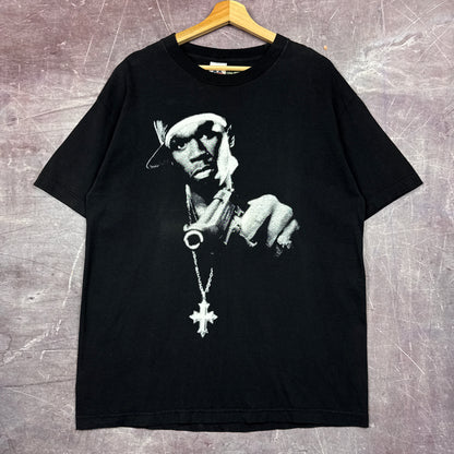 Early 00s Black 50 Cent Graphic Shirt L M52