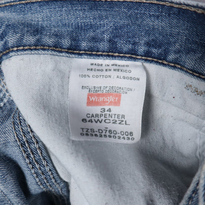 Y2K Light Wash Wrangler Carpenter Denim Shorts 5196