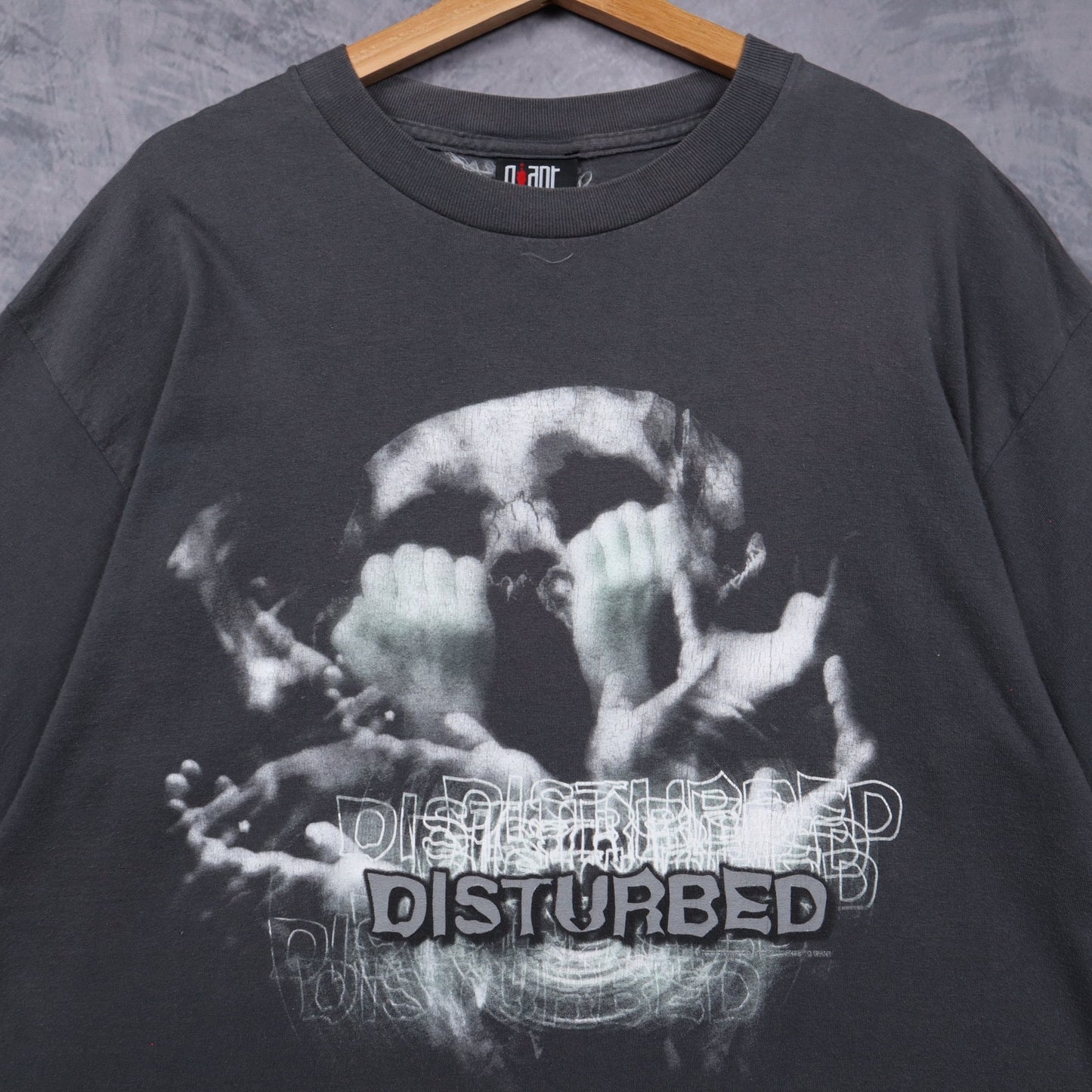 90s Grey Disturbed Skull Shirt 4941