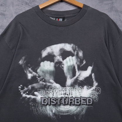 90s Grey Disturbed Skull Shirt 4941