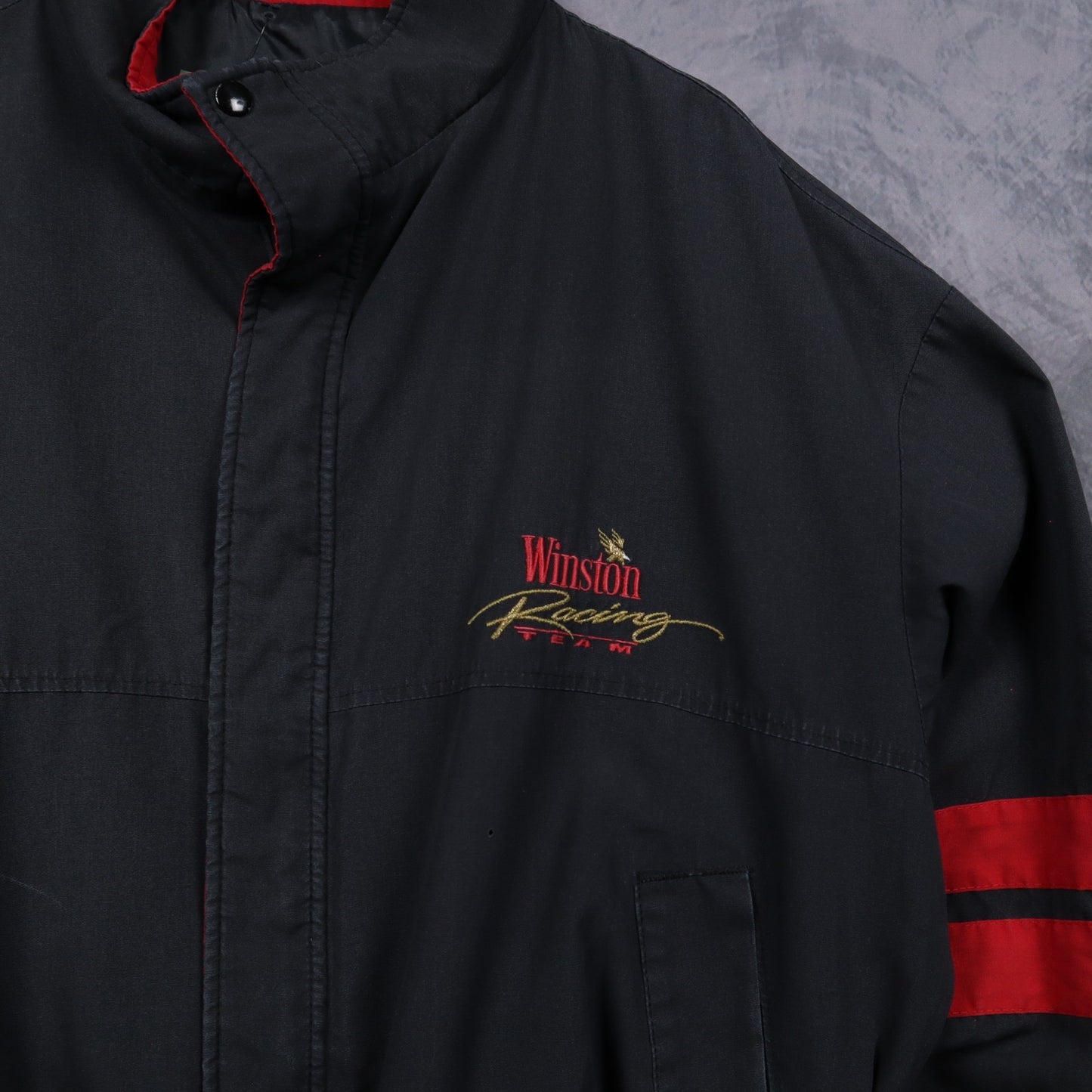 90s Black Winston Racing Team Jacket 4828