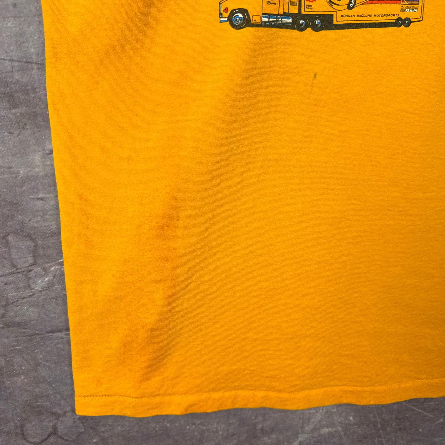 90s Yellow Kodak Nascar Shirt 3258