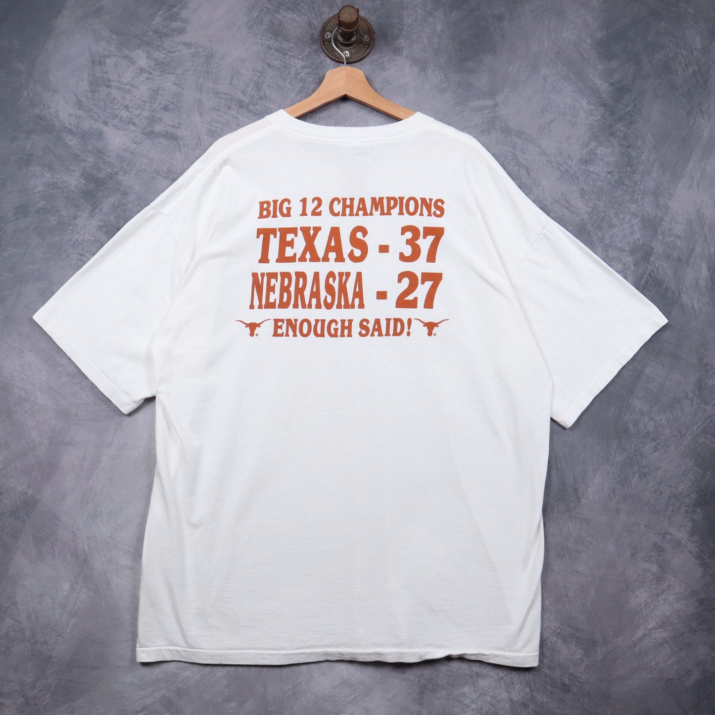 1996 White Texas Longhorns Big 12 Champions Shirt 5808