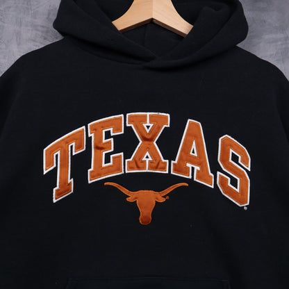 00s Black Texas Longhorns Russell Athletic Hoodie 5629