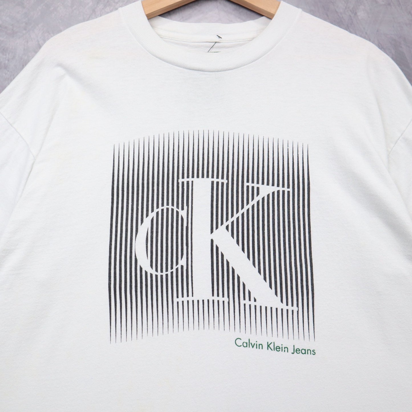 90s White Calvin Klein Jeans CK Logo Shirt 4657